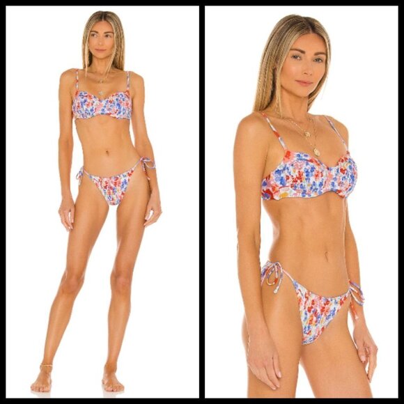 💕L*SPACE💕 Flowers Forever Bikini Set XL NWT - Picture 2 of 16